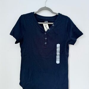 Duluth Trading Co. Makers Studio Cotton Rib Henley T-Shirt, NWT, Medium